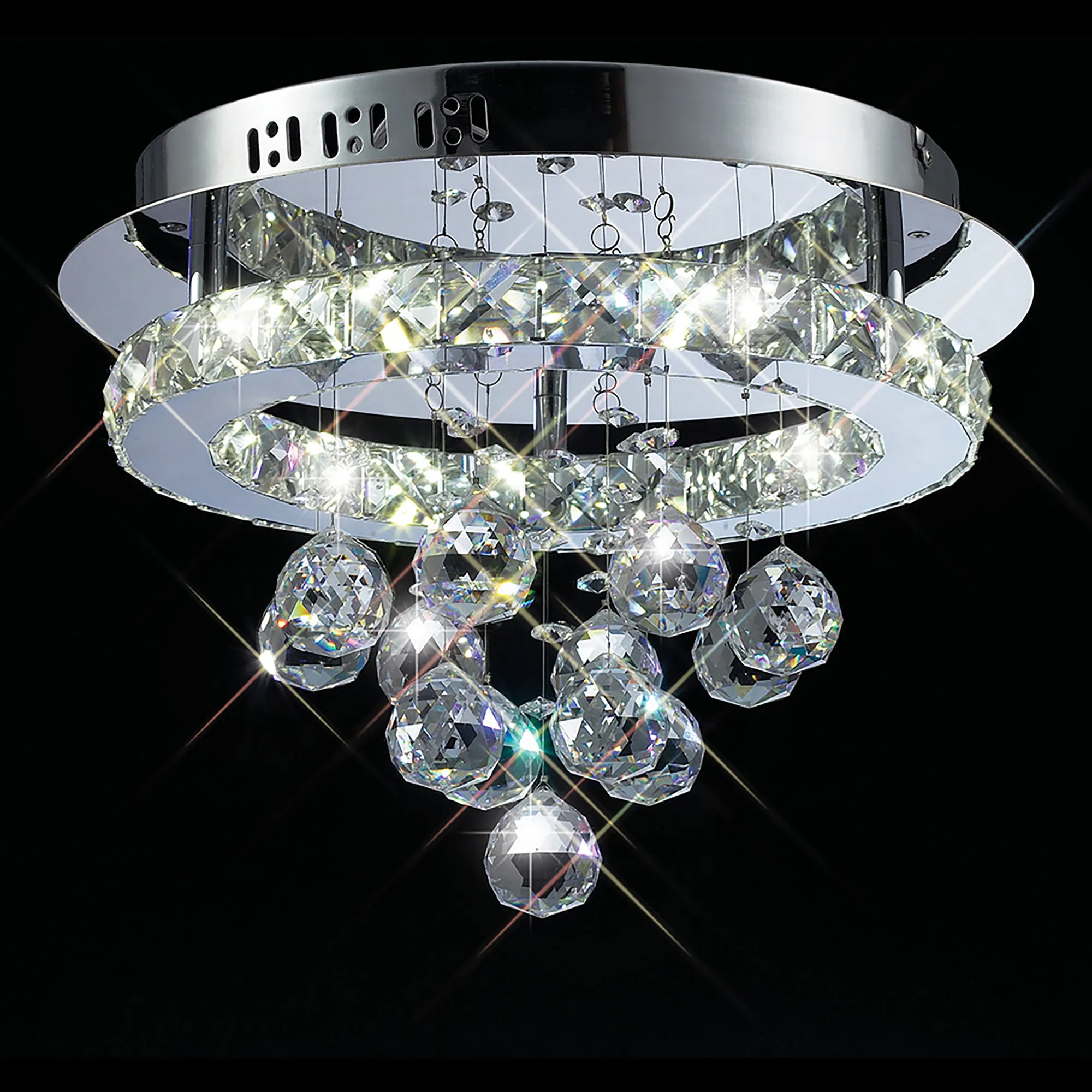 IL70044  Galaxy Crystal 16W LED  Flush Ceiling